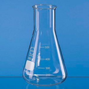 Matraz erlenmeyer con capacidad de 500 ml